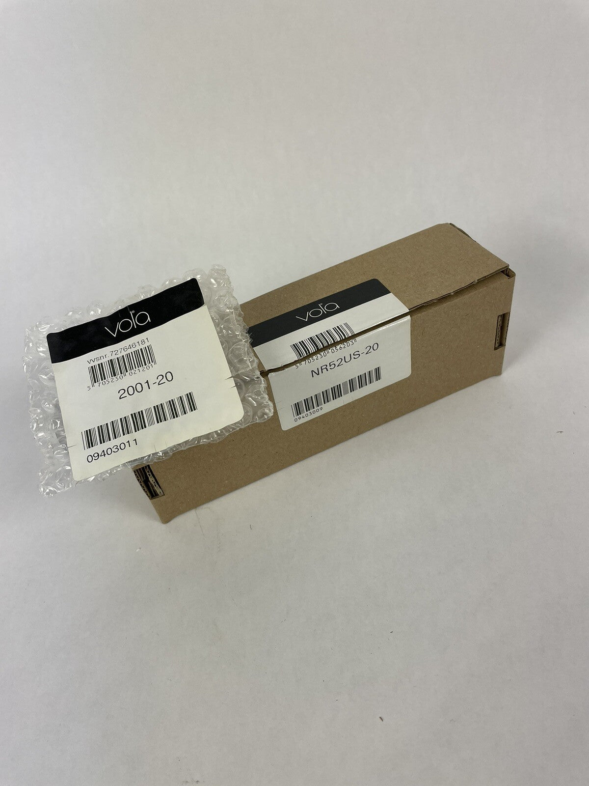 Vola NR52US-20 brushed chrome thermostatic temperature control handle for Series 5000 mixer valve