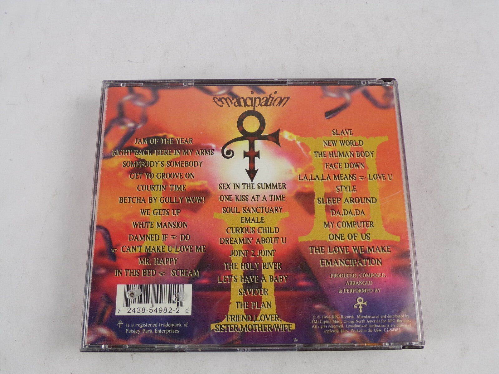 Emancipation Slave New World The Human Body Face Down Style Sleep Around CD#58