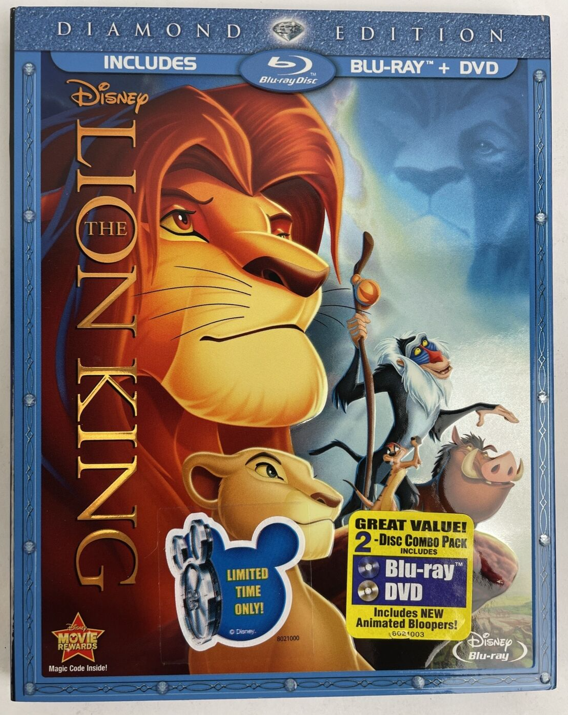 The Lion King (Two-Disc Diamond Edition Blu-ray / DVD Combo in Blu-ray Packaging