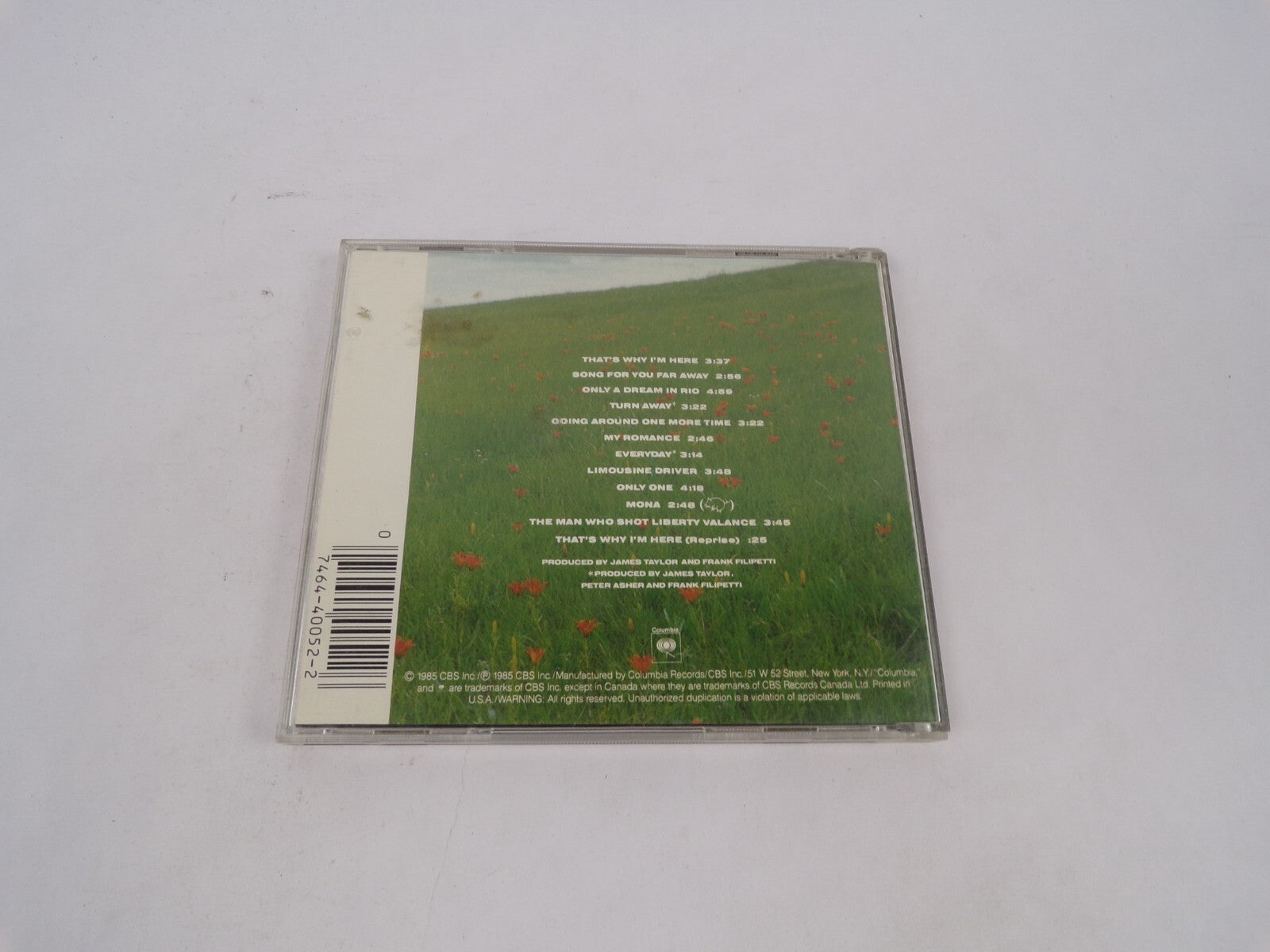James Taylor That's Why I'm Here Song For You Far Away Only A Dream In Rio CD#69