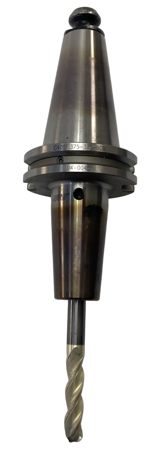 HAAS C40SF .375 x 3.15 BCD Shrink Fit Holder 04-0045 CAT40 10mm w 3 Flute Bit PS