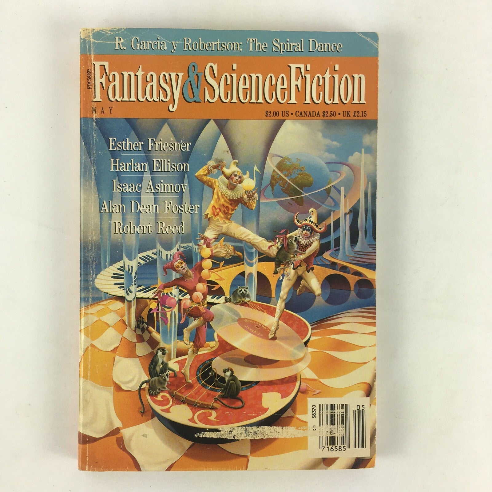 May Fantasy & Science Fiction Esther Friesner Harlan Ellison Isaac Asimov Robert