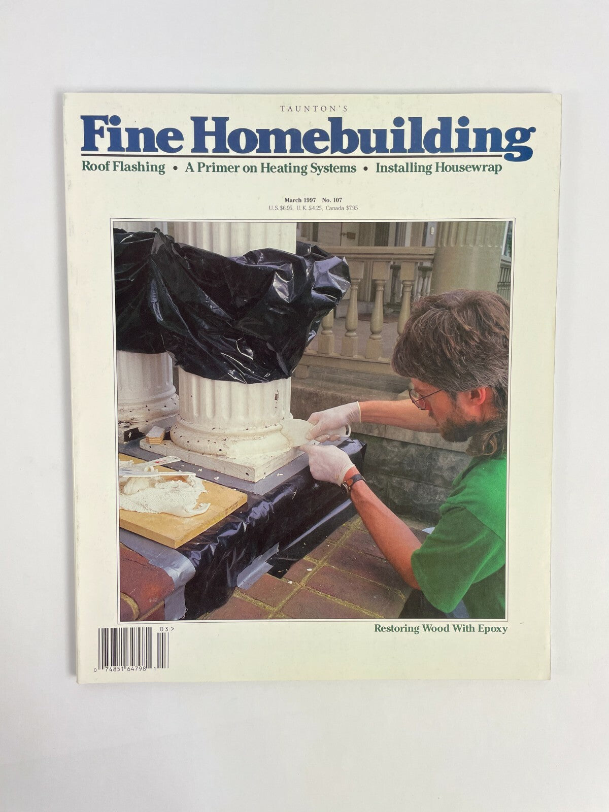 March 1997 Fine Homebuilding Magazine Roof Flashing Heating Systems HouseWarp #A