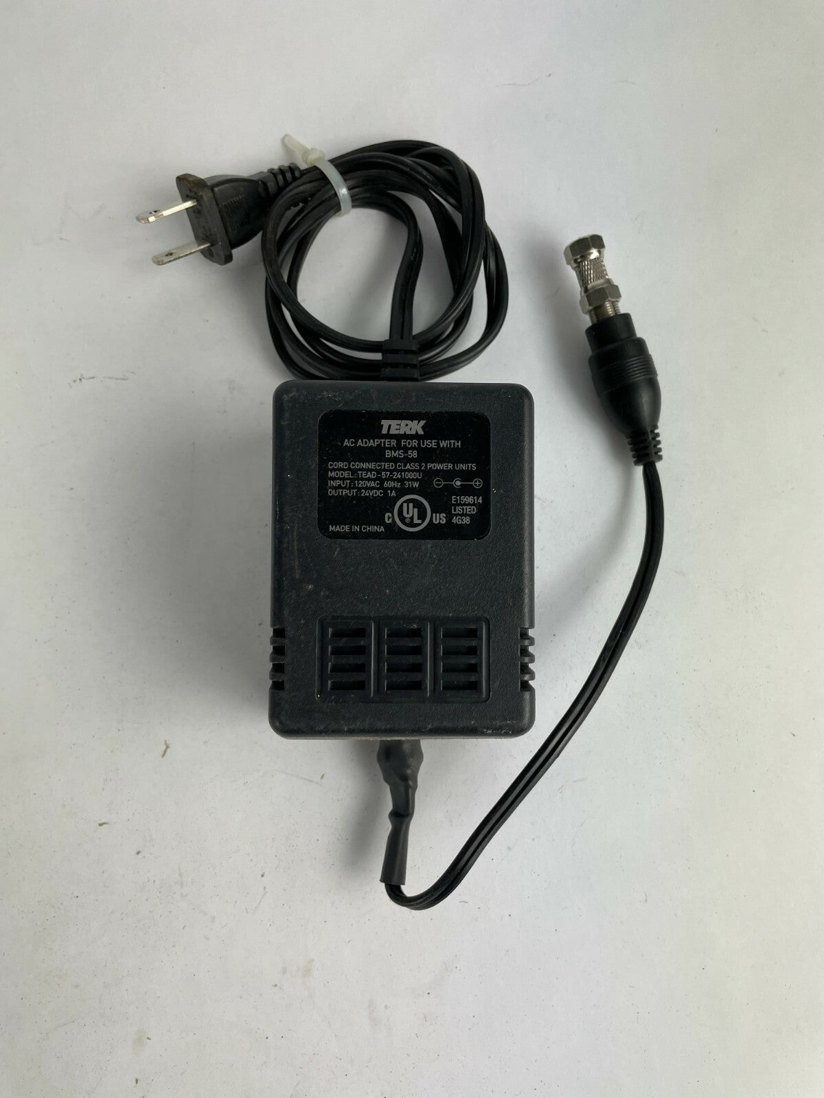 Genuine TERK 57-241000U Ac Adapter Output 24 V 1 A Power Supply Adapter A96