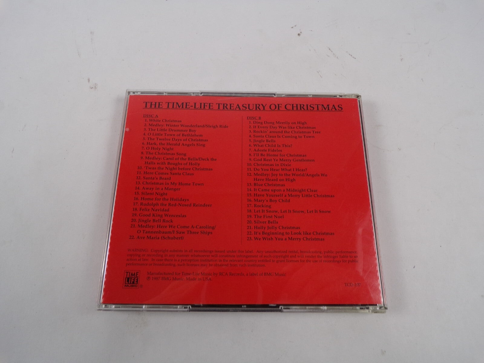 The Time Life Treasury Of Christmas White Christmas O Holy Night Silent CD#51