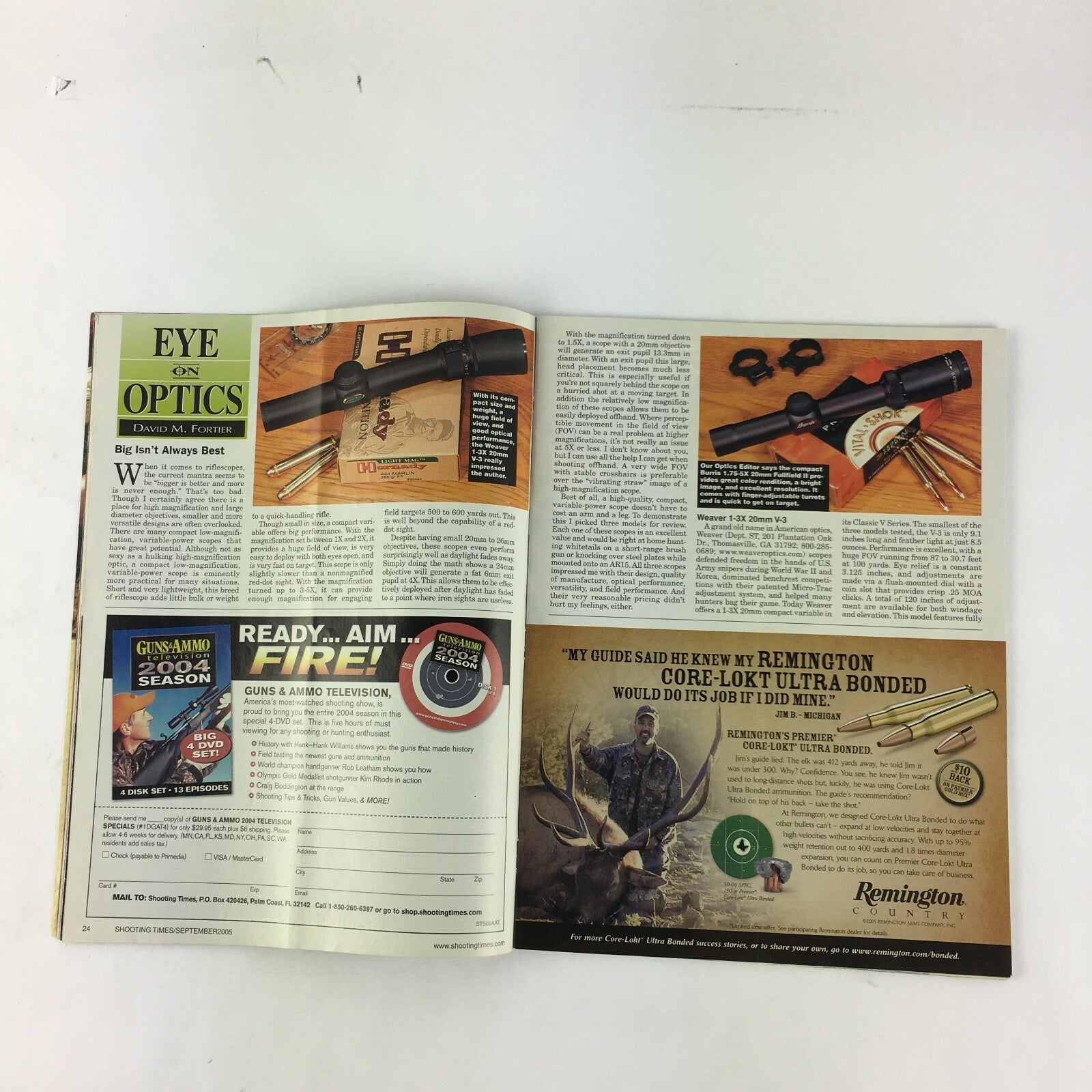 September 2005 Shooting Times Magazine Winchester's Most Powerful Model94 .45ACP