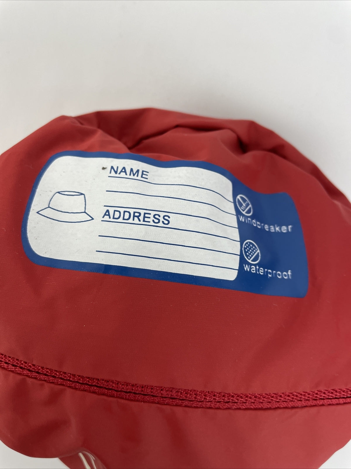K-WAY x FIAT 500c K.Way Packable Bucket Hat Red - RARE FIND - LOOK