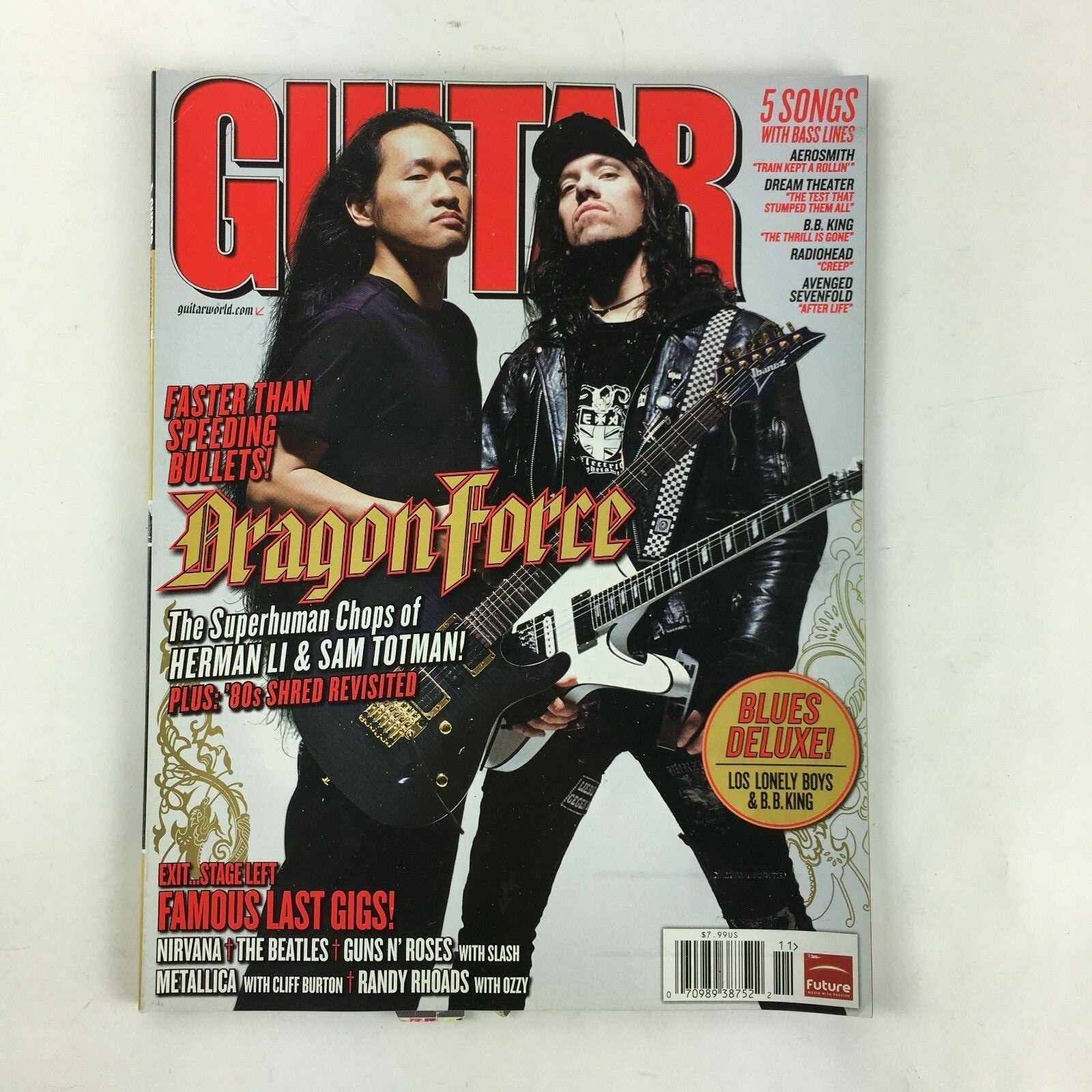 2011 Guitar World Magazine Dragon ForceNirvana The Beatles Randy Rhoads B.B.King