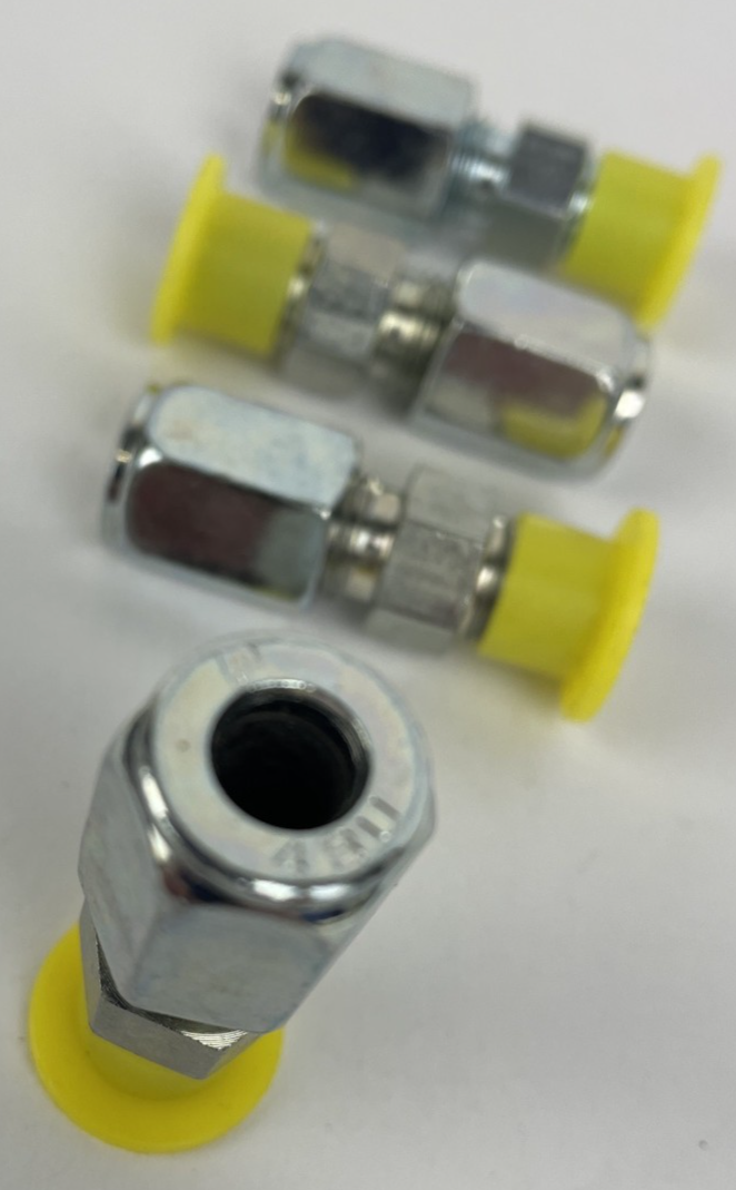 Lot of 4 Parker lot of 12 x OEM Parker 4BU Ferulok Adapter 4T 2MP - LOOK