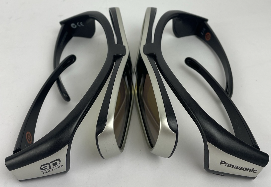 Lot of 2 Pairs Panasonic TY-EW3D10 3D Full HD Glasses