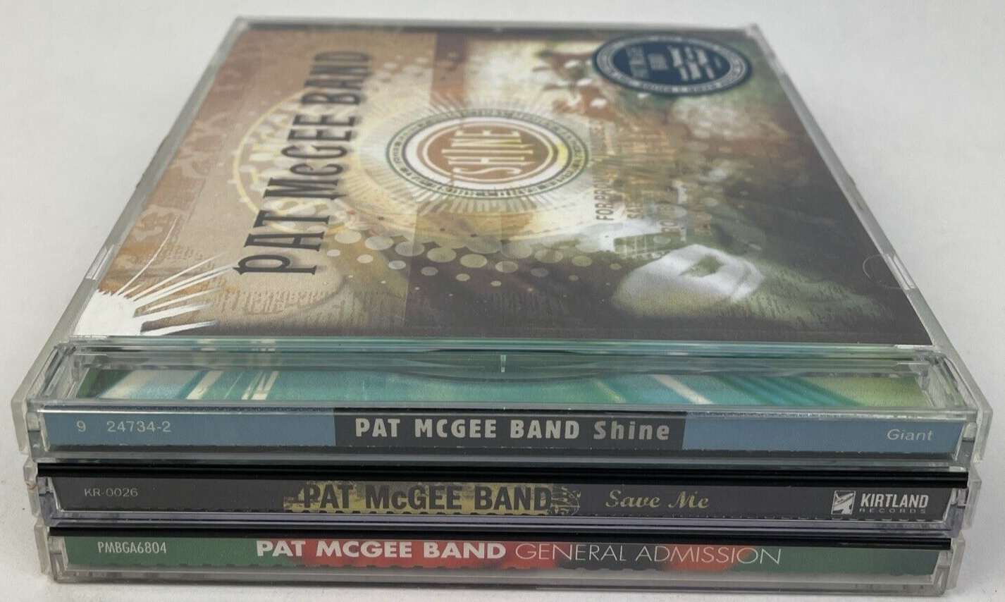 3 x Pat McGee Band CD lot - Shine 2000 - Save Me 2005 - General admission 1998 M