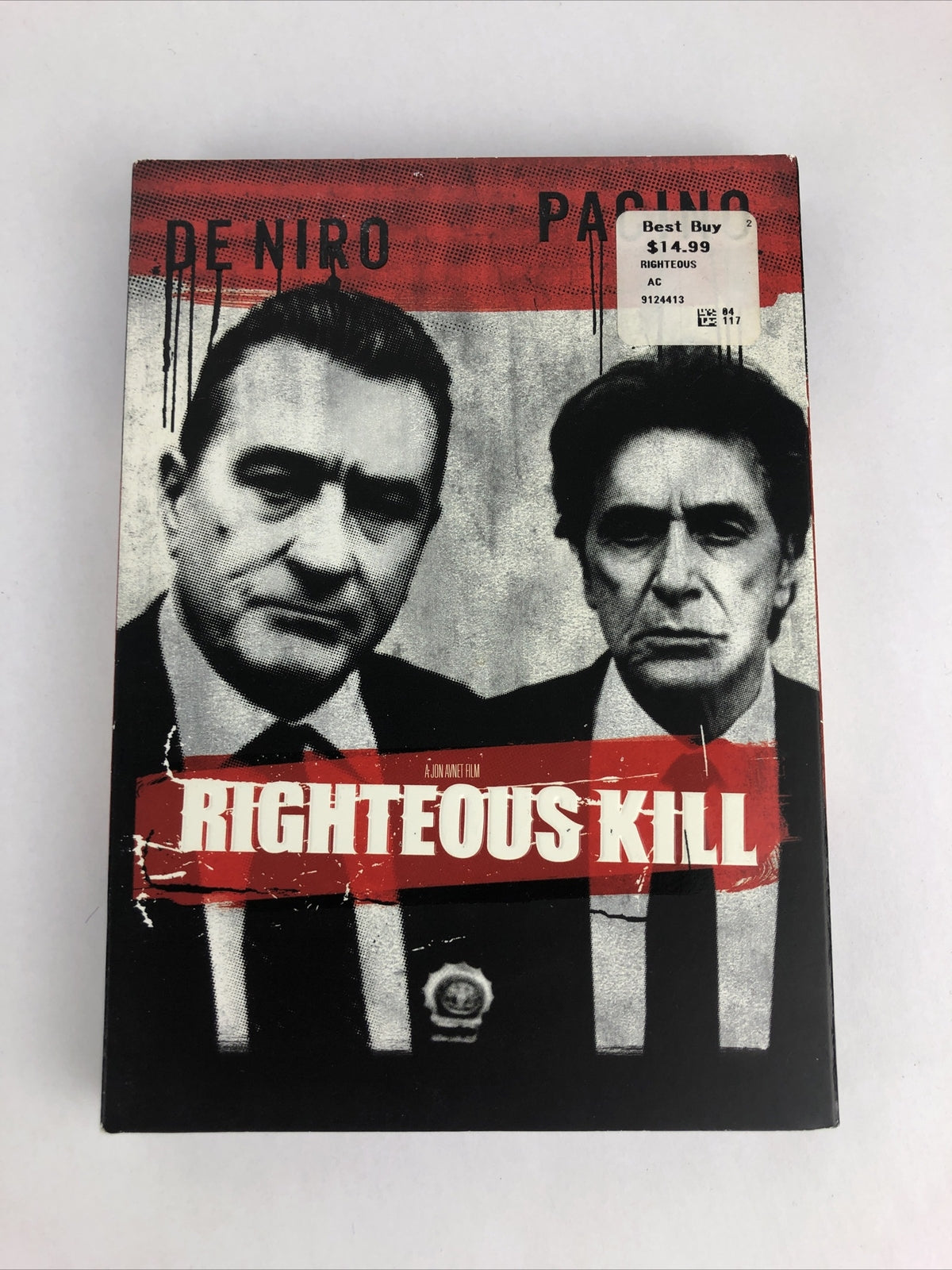 Righteous Kill (DVD, 2009) Robert De Niro Al Pacino Include Slipcover