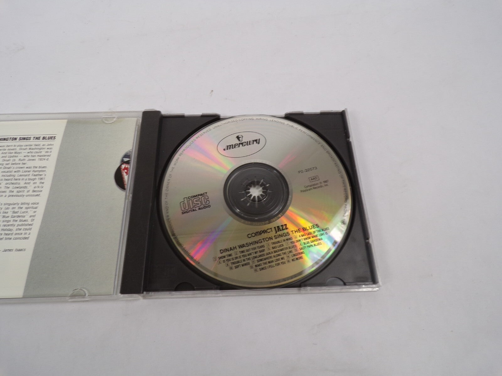 Compact Jazz Dinah Washington Sings The Blues Show Time Trouble In Mind #CD29
