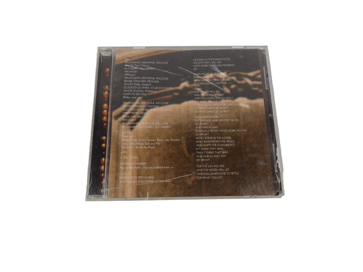Cabaret The New Broadway Willkomen So What Dont Tell Mama Mein Herr Two CD#63
