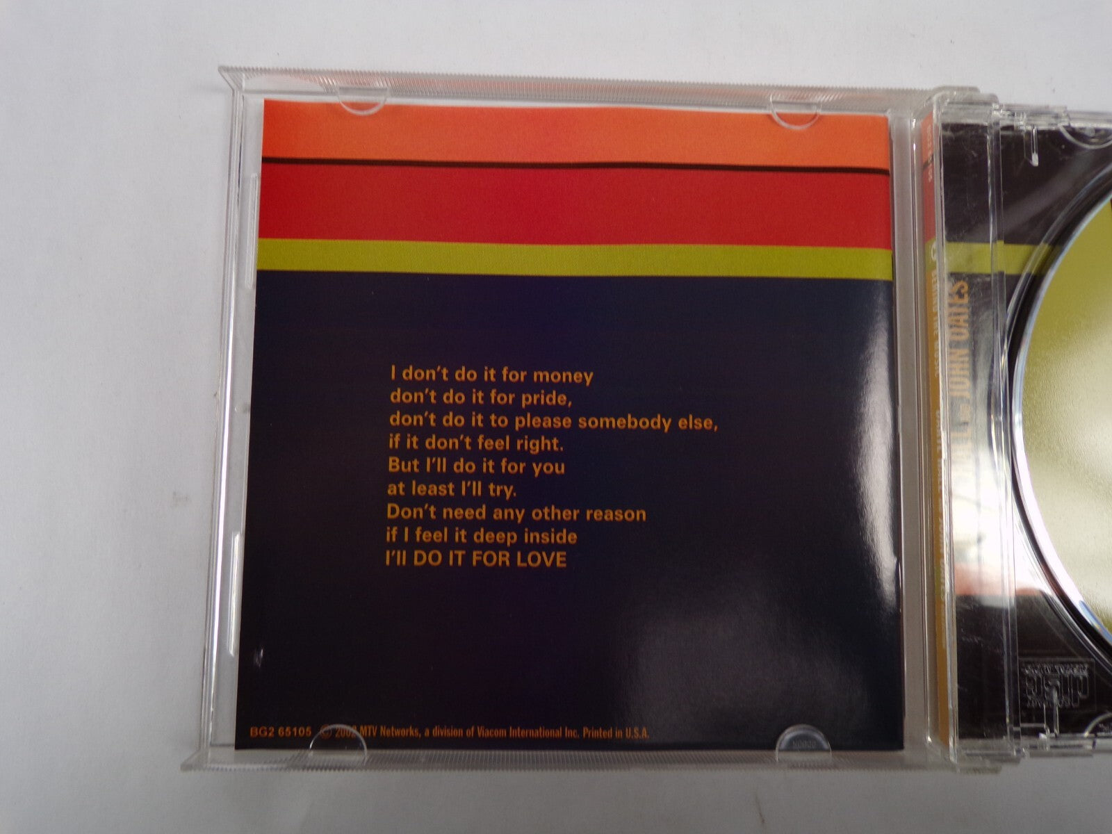 Behind The Music The Daryl Hall And John Oates Collection Sara Smile CD#59