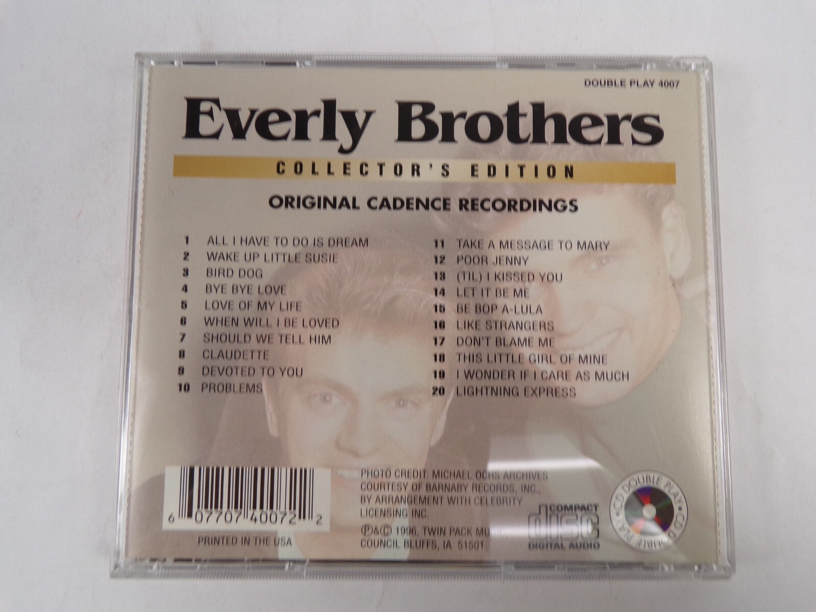 Everly Brothers Collector's Edition Original Cadence Recordings CD #31