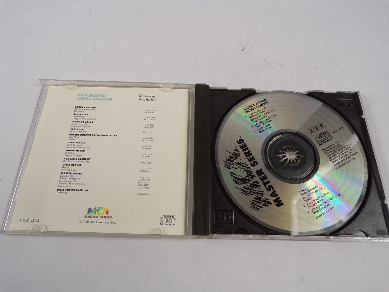 Acoustic Alchemy Natural Elements Drake's Drum Casino Ballad For Kay CD#61