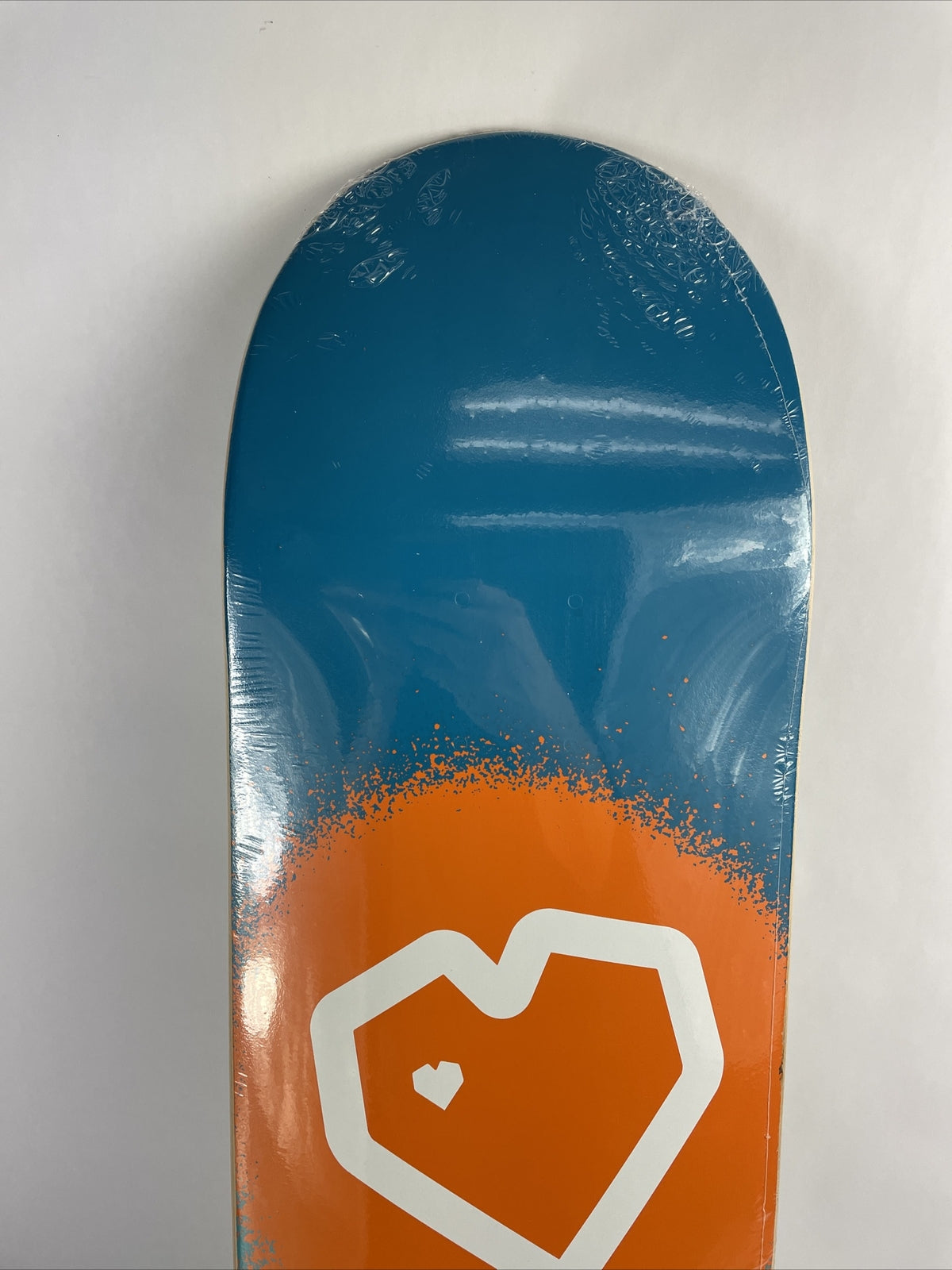 BLUEPRINT skateboards deck 8.5" RARE quality Spray Heart Orange Blue