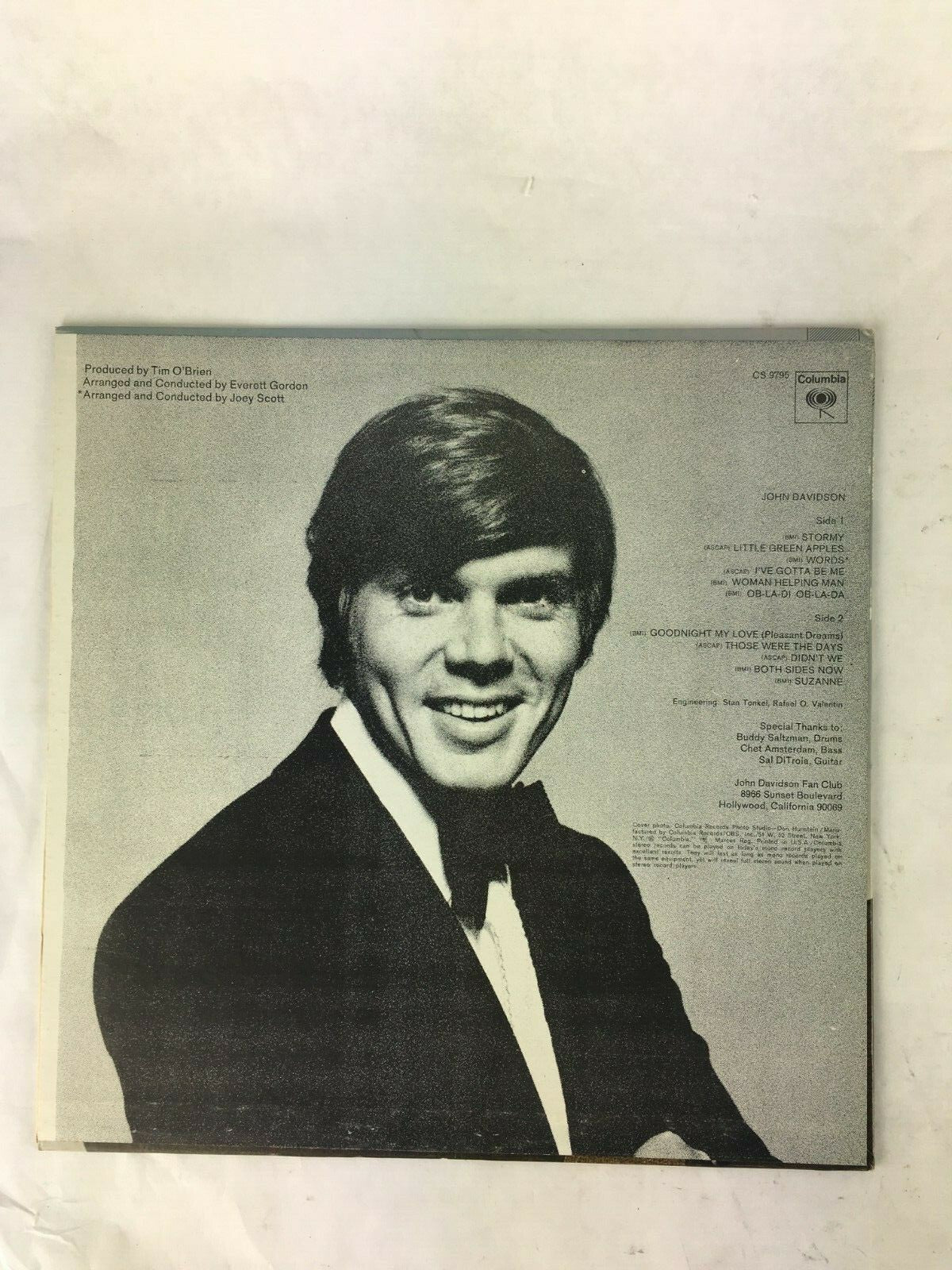 John Davidson: Stormy Both Sides Now Those Were The Days Little Green Apple....