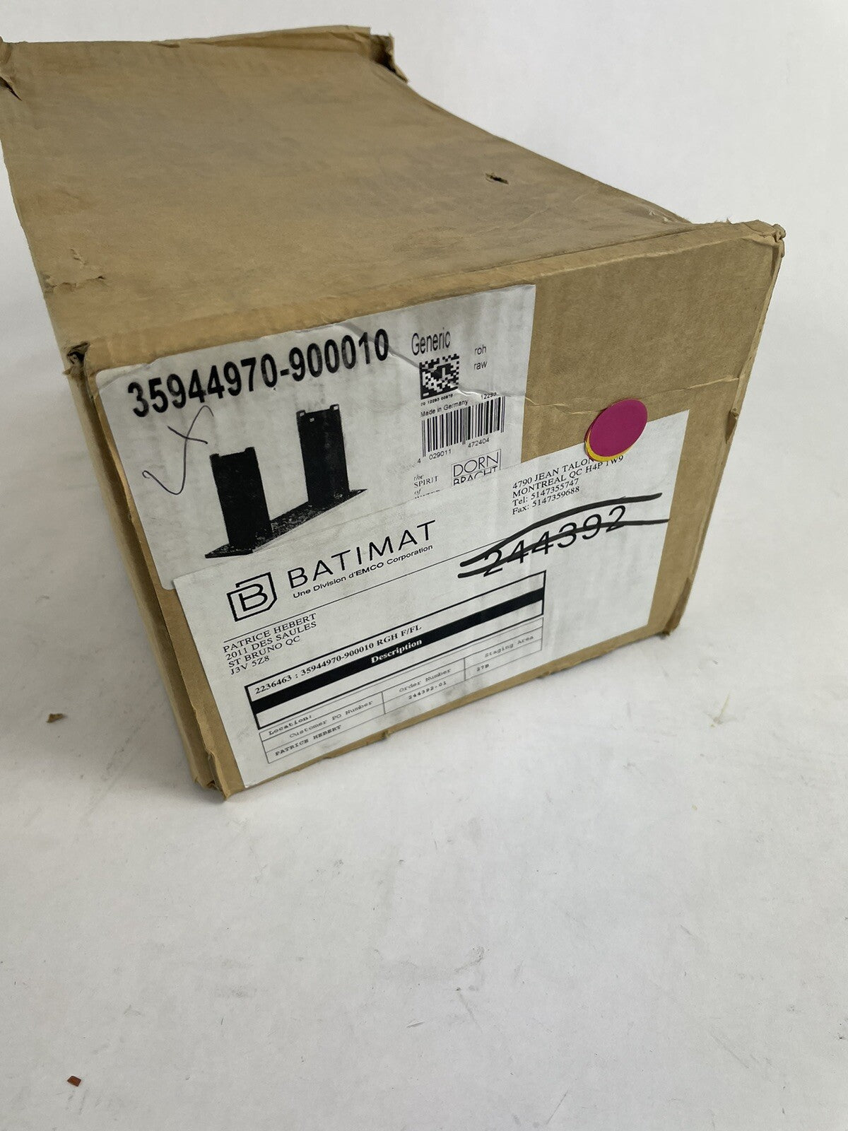 Dornbracht 35944970 floor mount tub spout rough-in installation kit