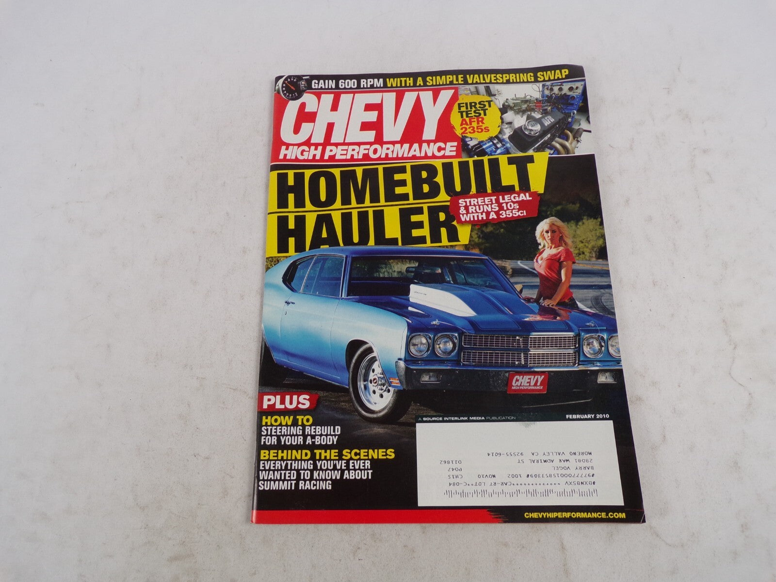 February 2010 Chevy High Performance Homebuilt Hauler Street Legal & Runs 10s Wi