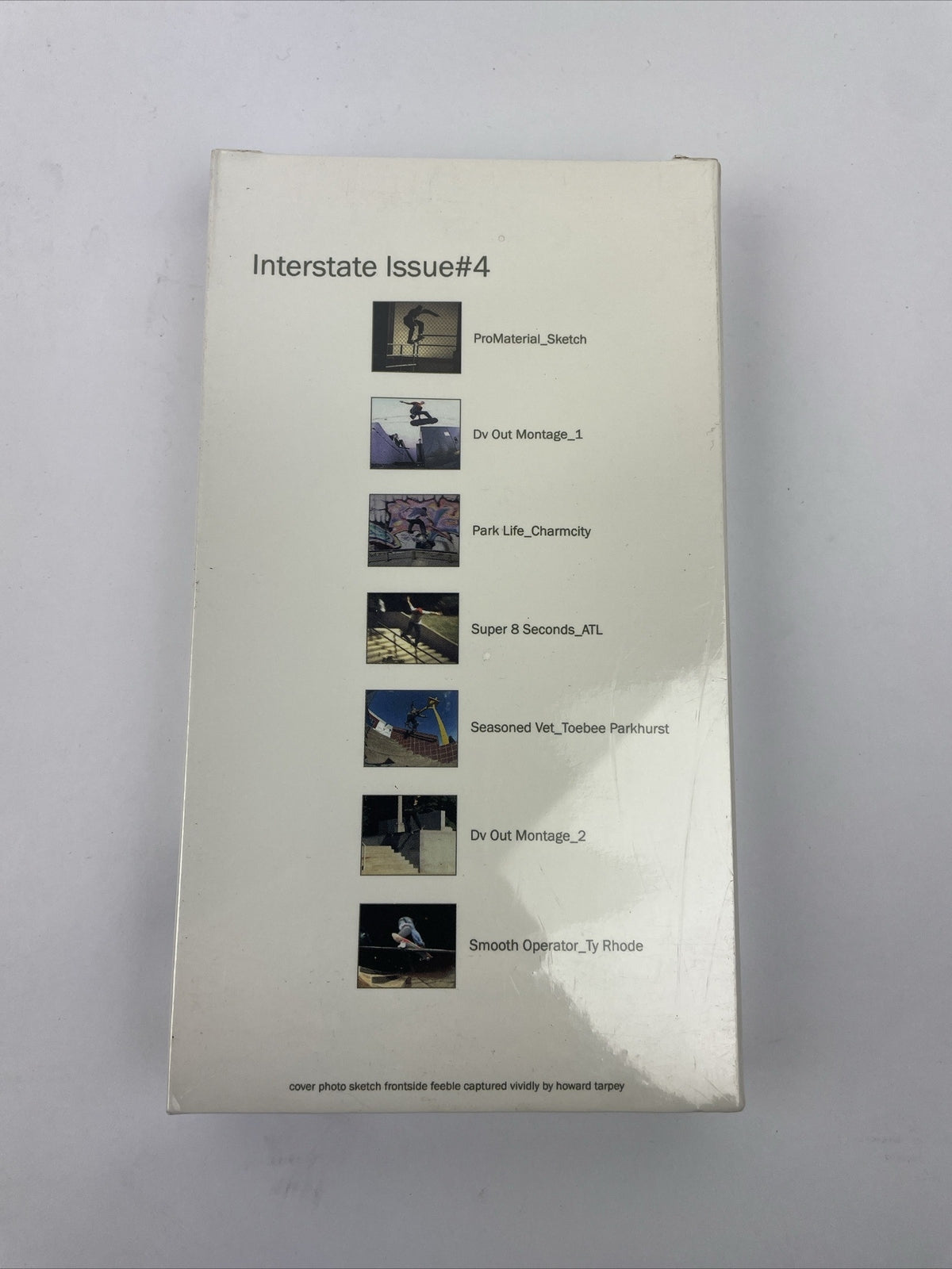 Interstate Video Magazine Issue #4 VHS skateboarding video collectible in NTSC format featuring classic skate culture and vintage skateboard footage.