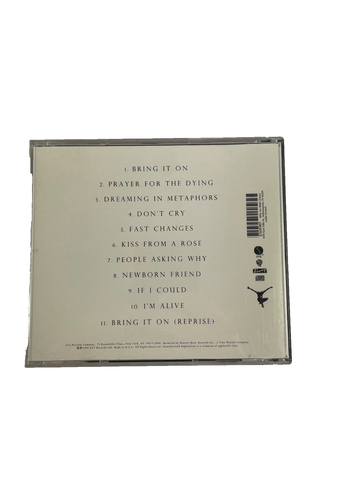 Seal Bring It On Prayer For The Dying Dreaming In Metaphors Don't Cry CD#14