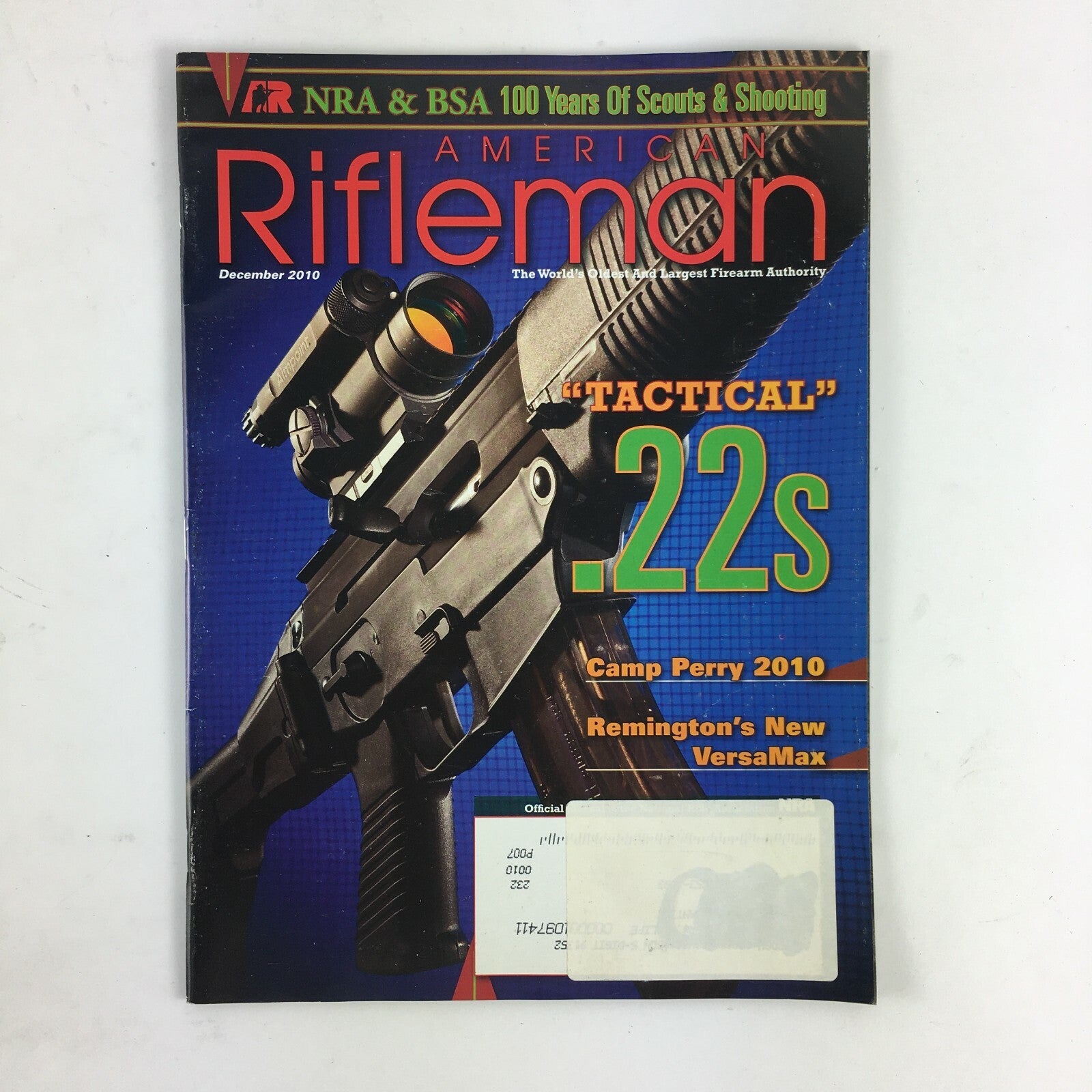 December 2010 American Rifleman Magazine Tactical .22s Camp Perry 2010 VersaMax