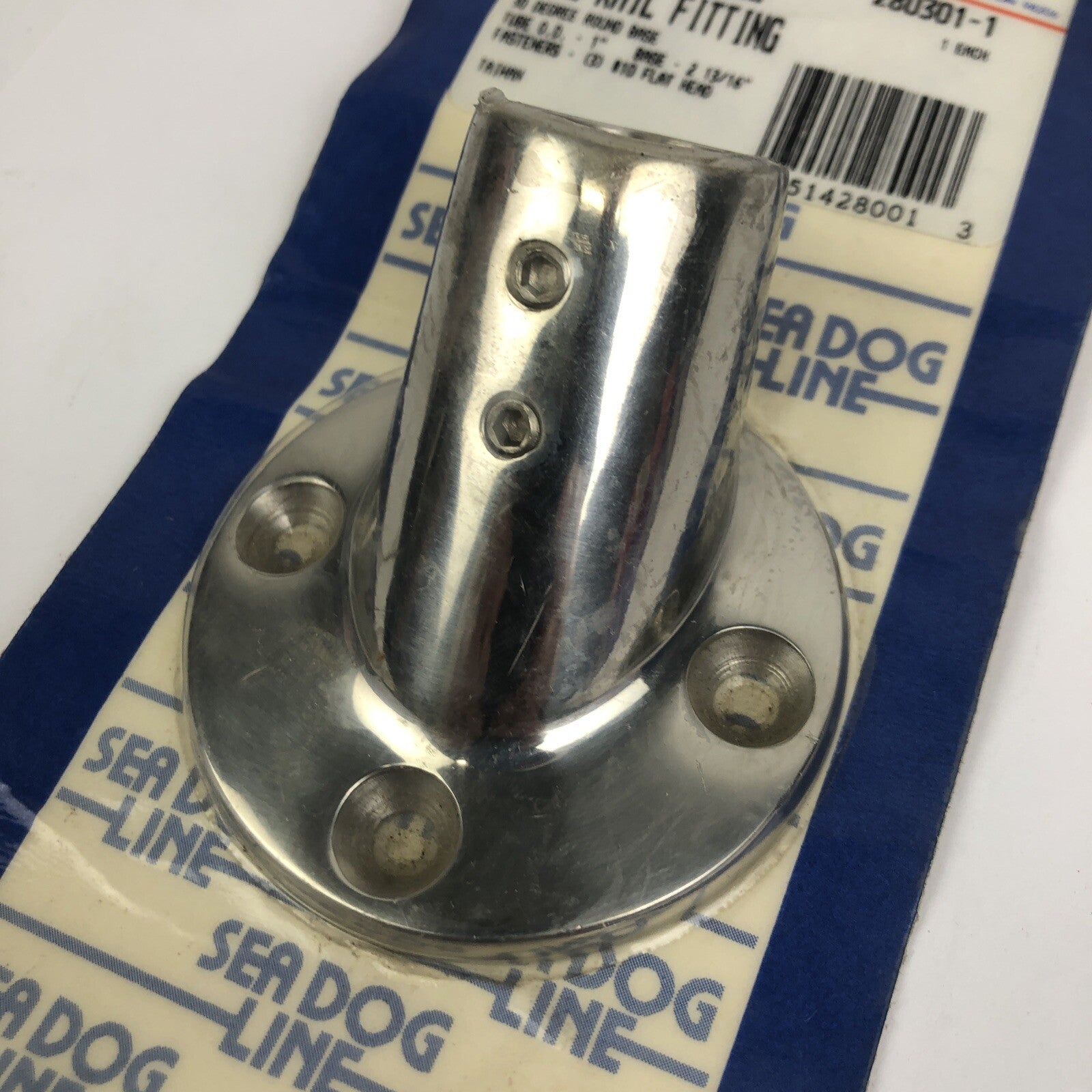 Sea-Dog 280301-1 stainless steel 30 degree rail fitting for 1 inch tube marine round base fitting