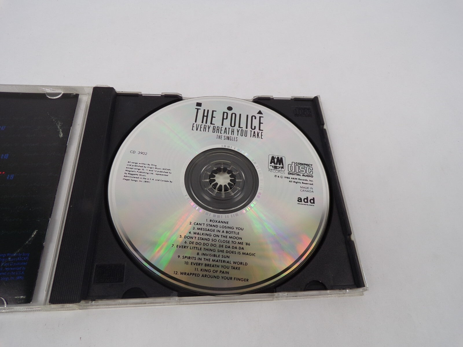 The Police Every Breath You Take The Singles Roxanne Can't Stand Losing YouCD#63
