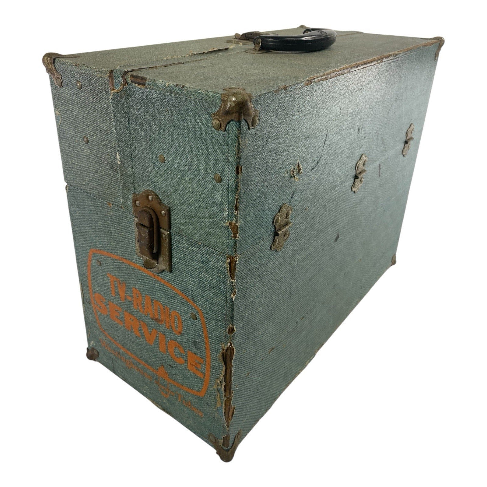Vintage Westinghouse Tube TV Radio Service Repairman Toolbox Carrying Case