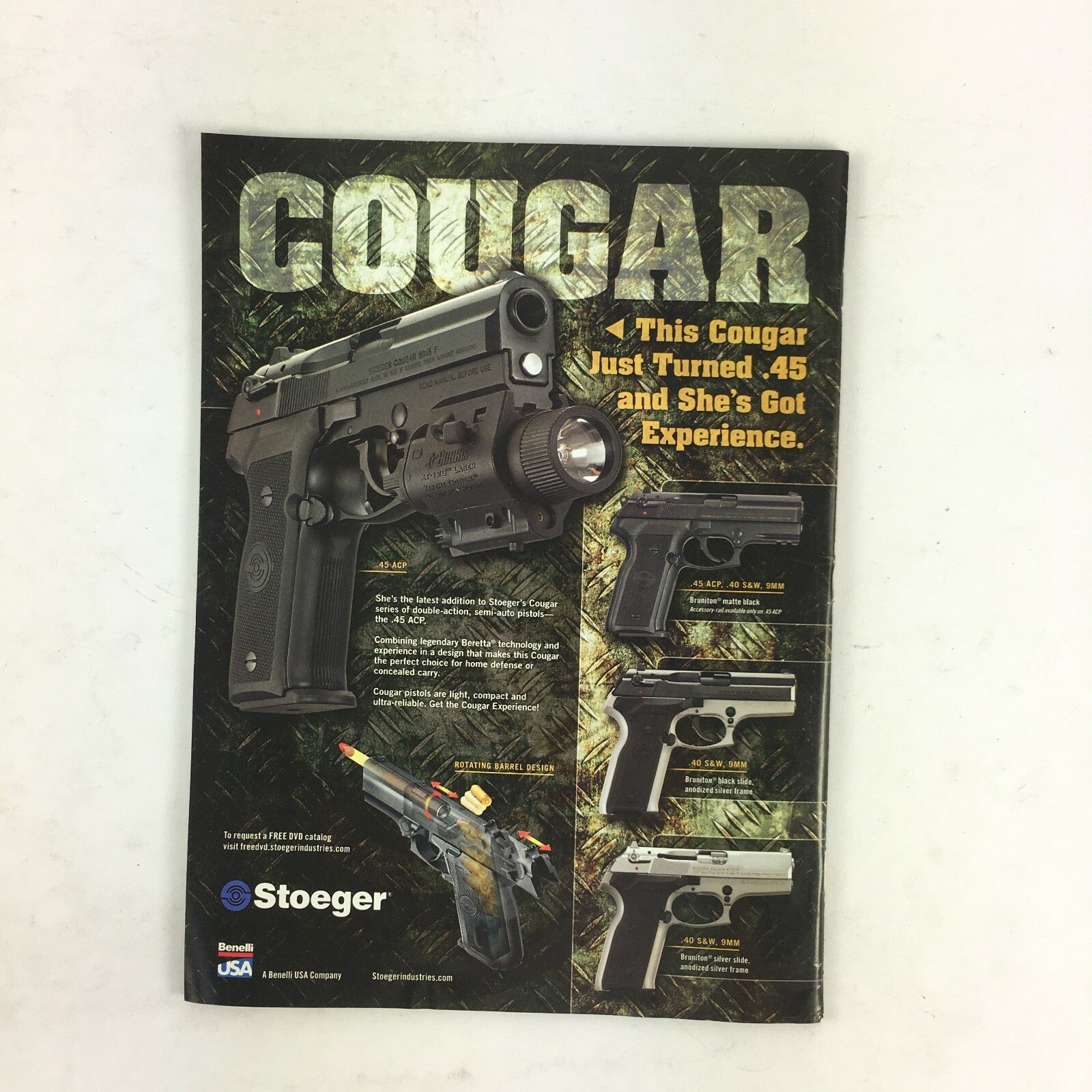 December 2010 Guns & Ammo Magazine Benelli's Super Black Eagle II Radical Rhino