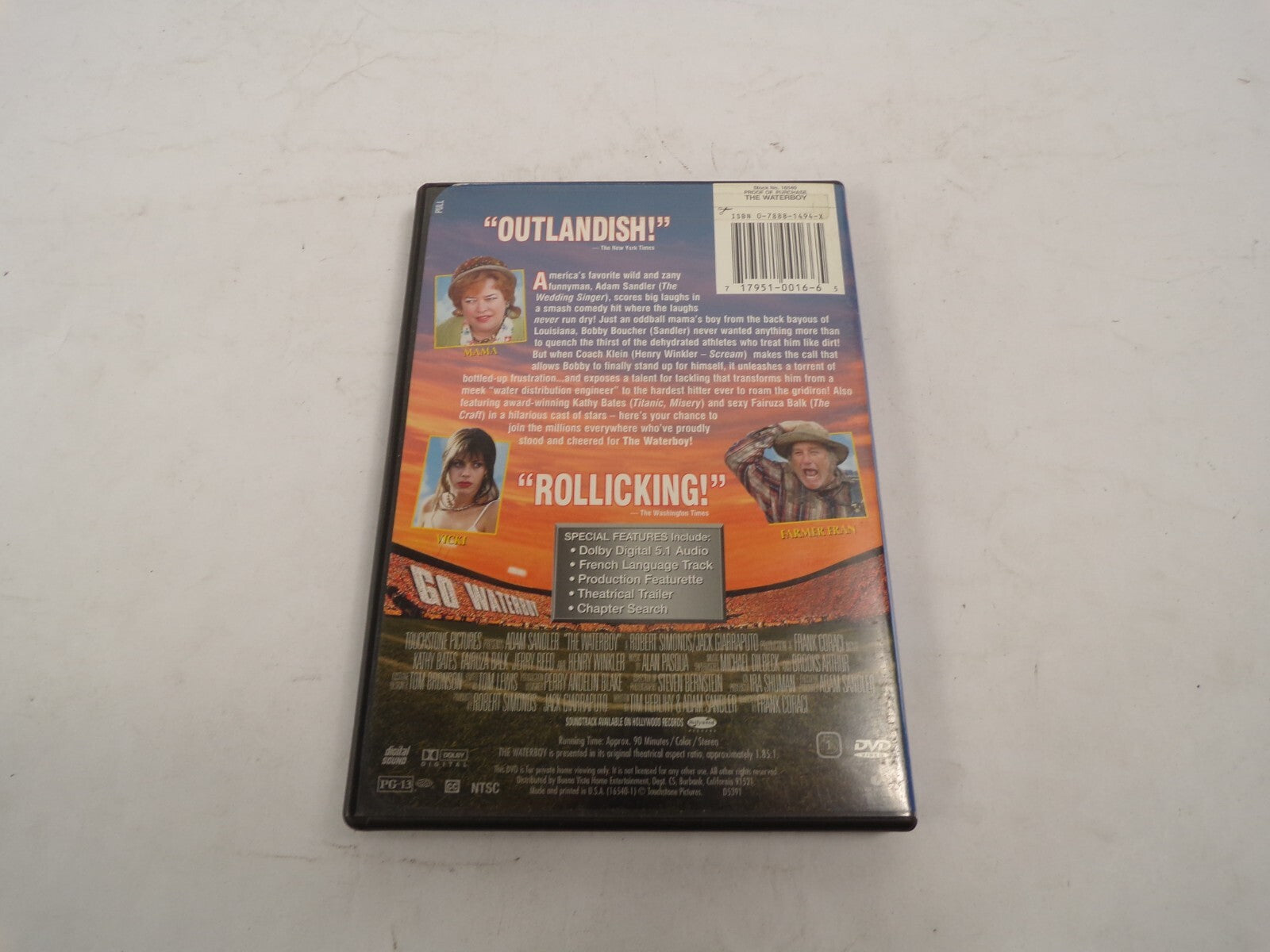 Adam Sandler The Water Boy High Quality H20! Outlandish Rollicking DVD Movies