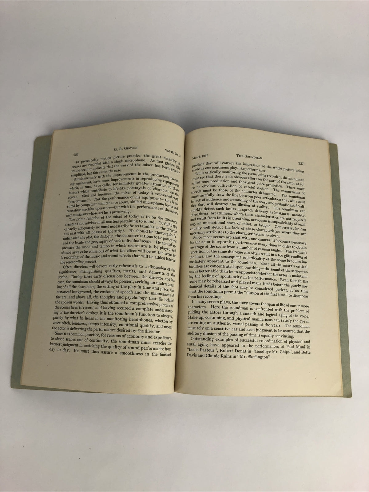 SMPE Journal Of The Society Of Motion Picture Engineers March 1947 VOL 48 No 3
