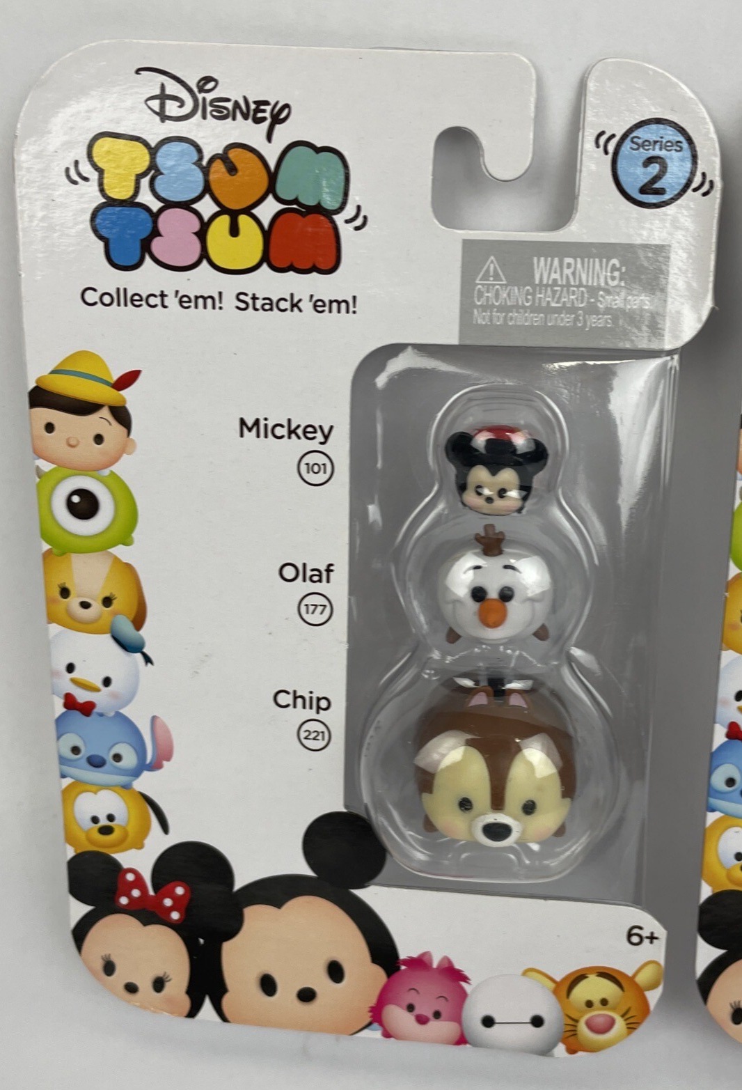 DISNEY TSUM TSUM Series 2 SET OF 2 Ariel Mickey Olaf Queen of Hearts Chip Jakks