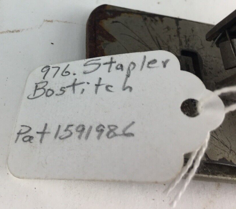 Large Vintage \Stapler Made By Bostitch Head Pantent 1591986 Working