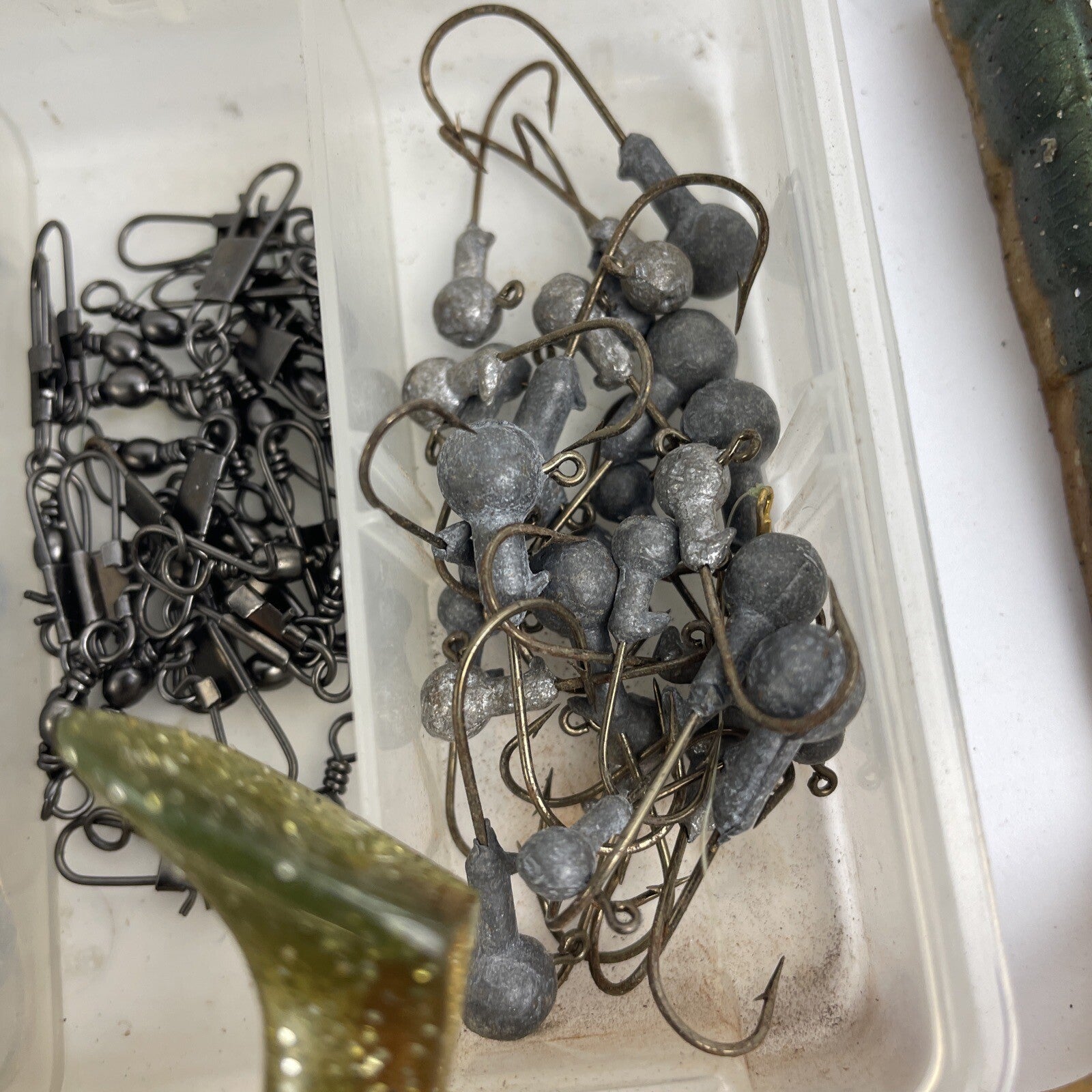 Huge Lot Bass Fishing Soft Lure - Worms Minnows Jig Grub Fishtrap Plastic Rubber
