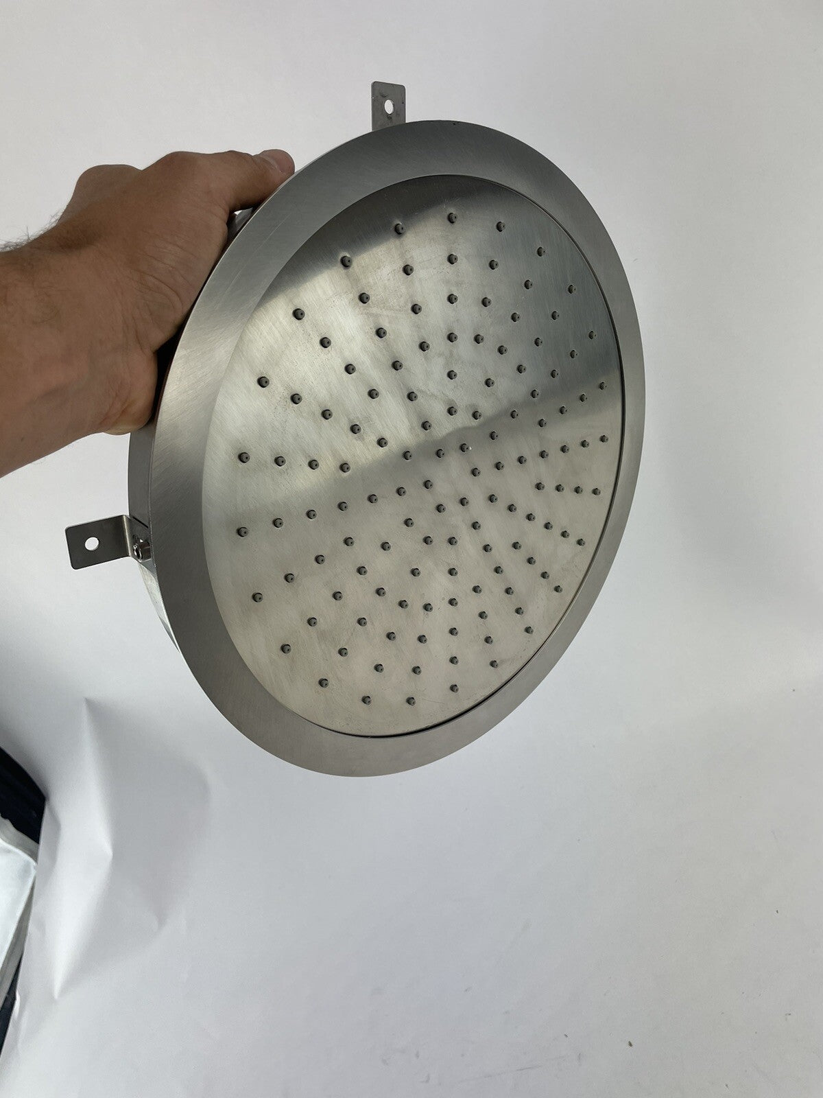 Aquabrass 922 Cura 13” Ceiling Mount Round Rain Showerhead in Stainless Steel