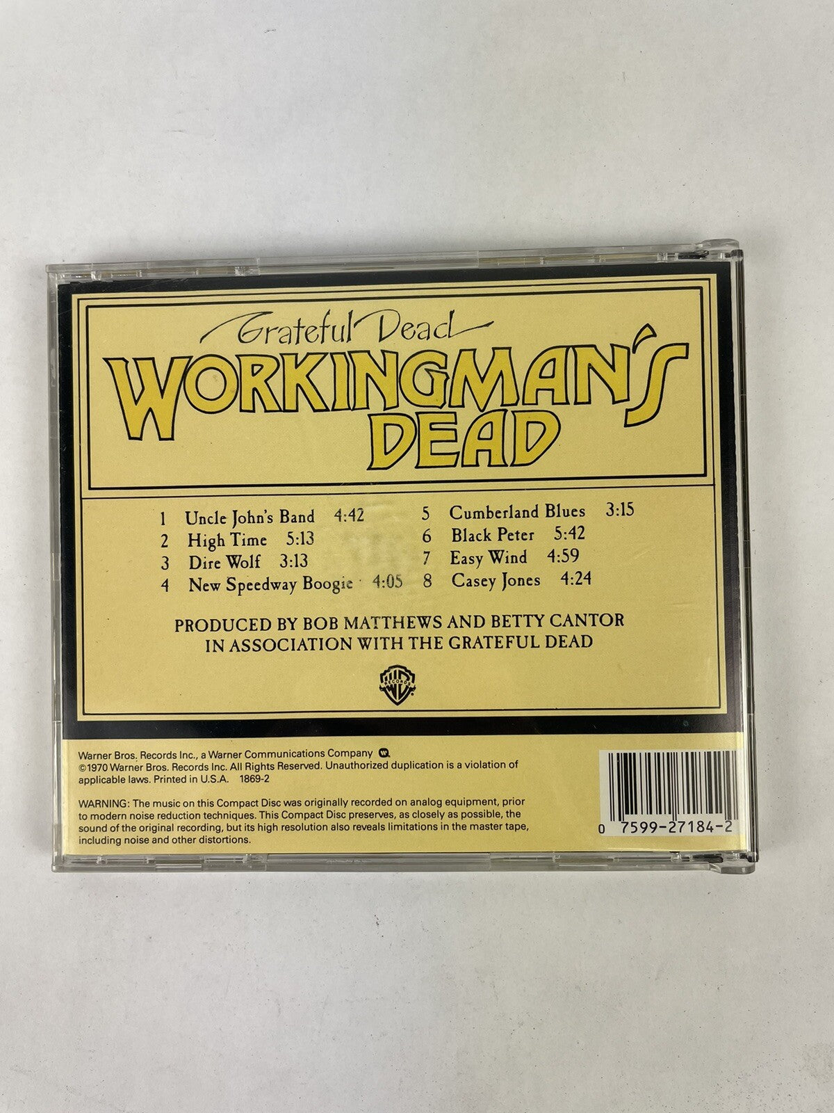 Grateful Dead - Workingmans Dead CD #3