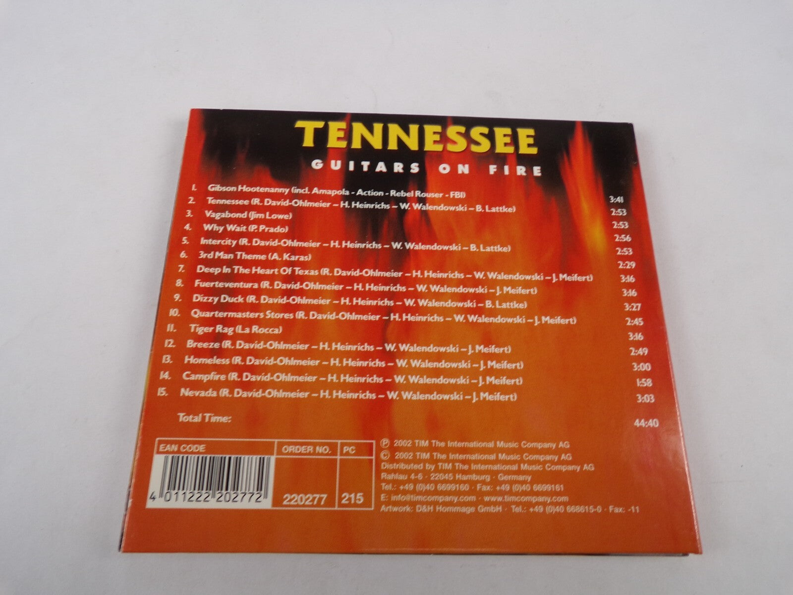 Tennessee Guitars On Fire Vagabond Tiger Rag Homeless Nevada CD#34