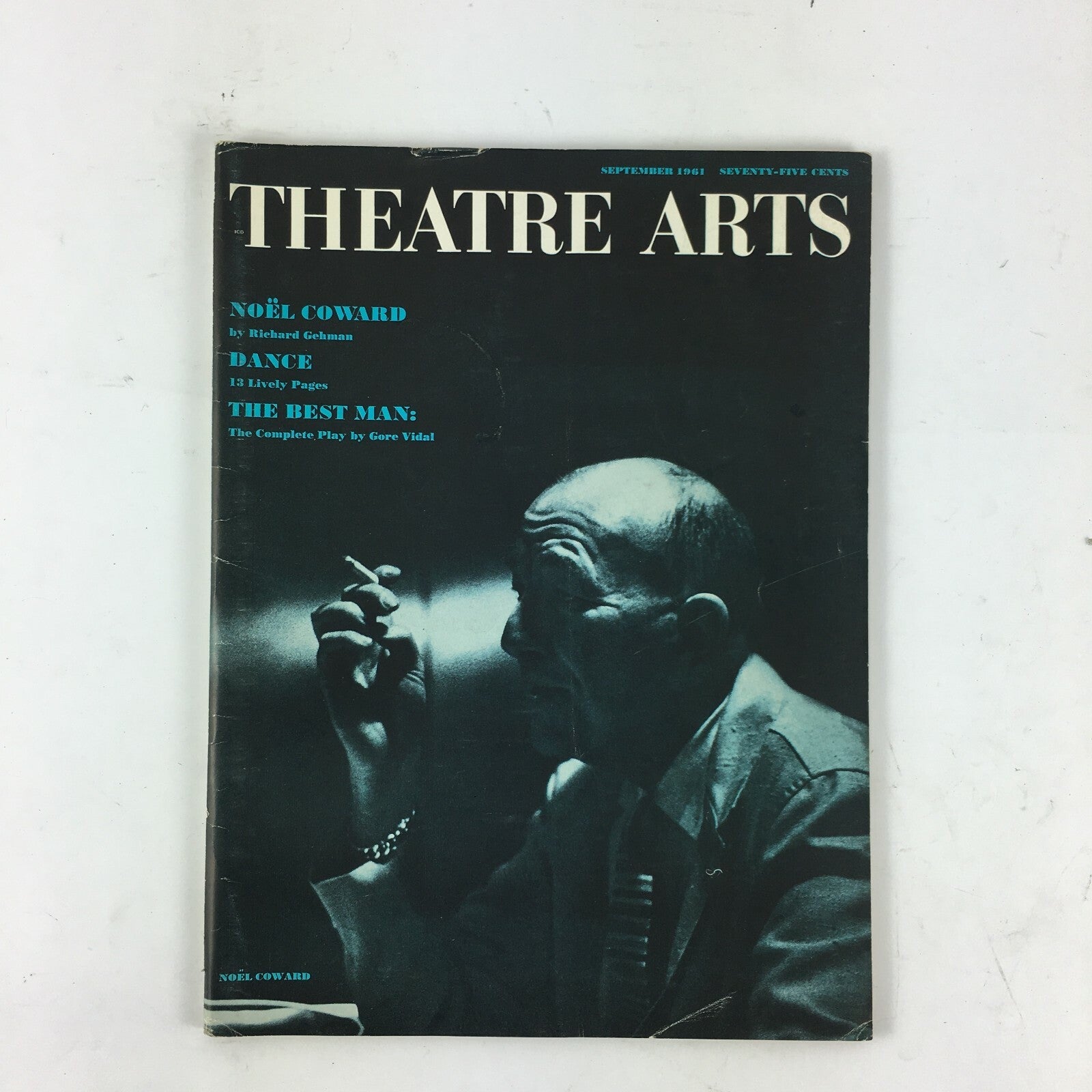 September 1961 Theatre Arts Magazine Noel Coward by Richard Gehman Gore Vidal