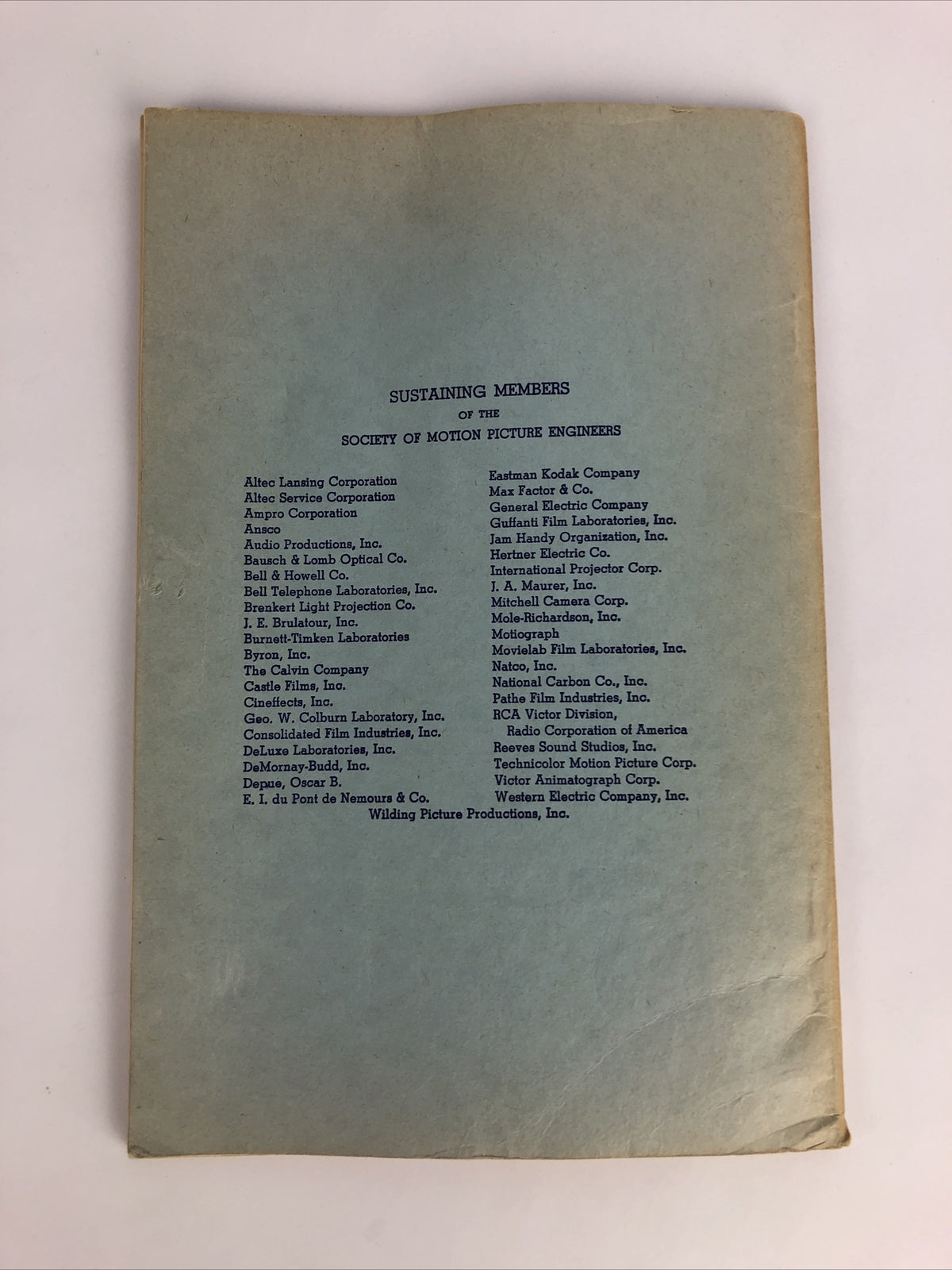 SMPE Journal Of The Society Of Motion Picture Engineers October 1947 VOL 49 No 4