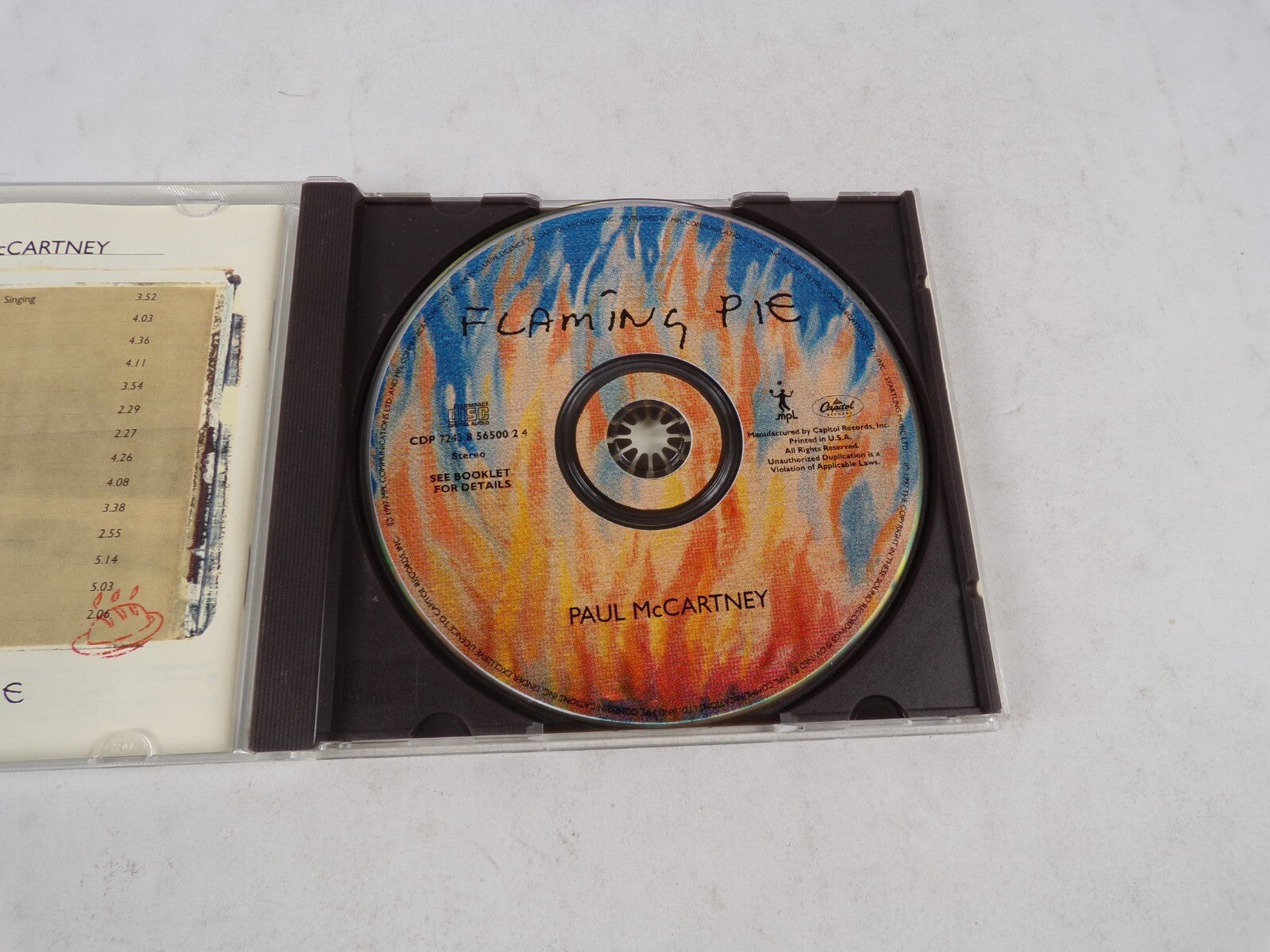 Flaming Pie Paul Mc Cartney The Song We Were Singing The World Tonight If CD#19
