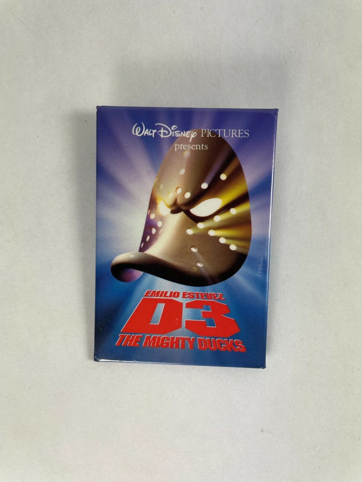 Disney D3 The Mighty Ducks Movie Film Button Fast Shipping Must See