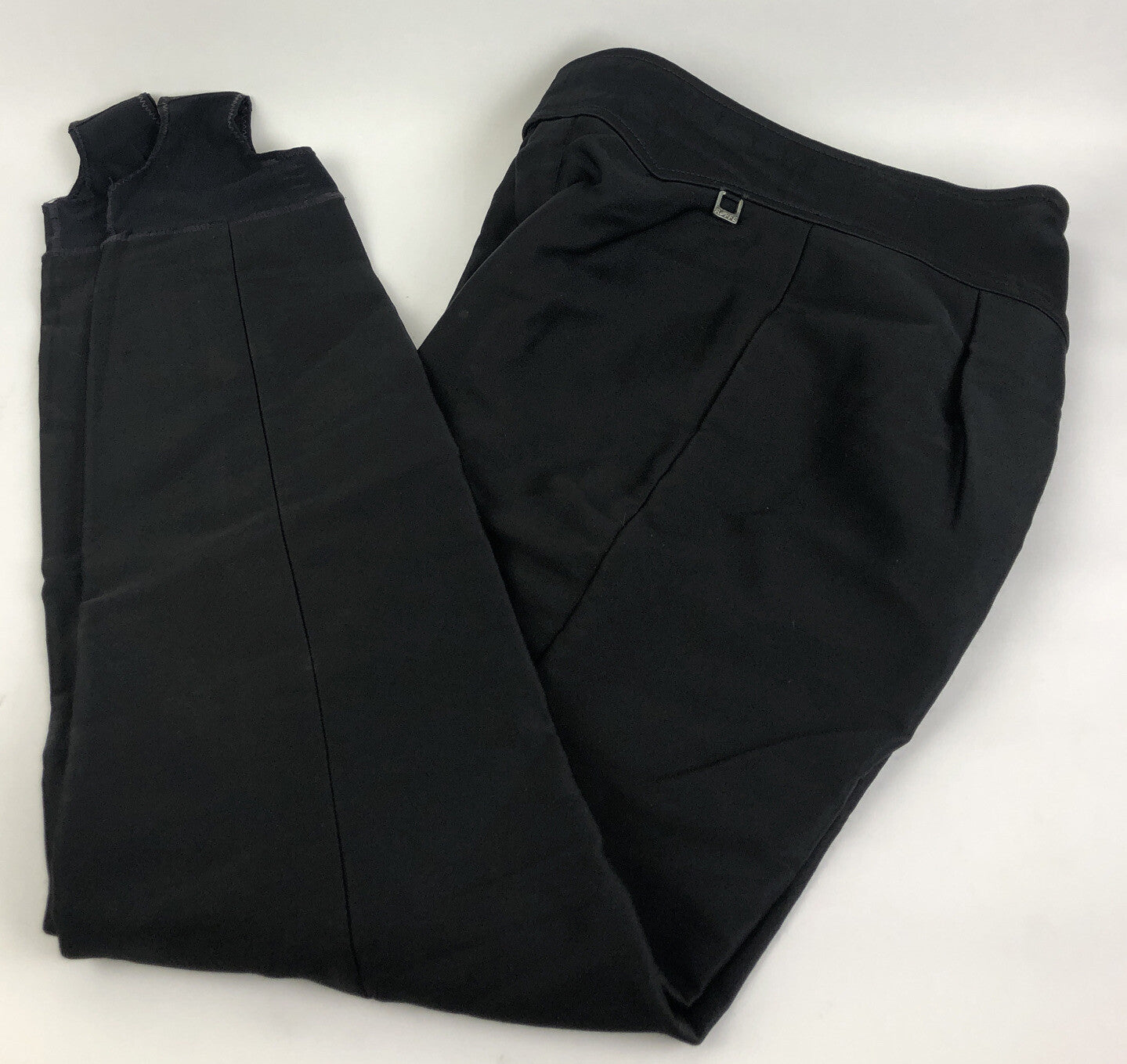 Schoeller Roffe Black Wool Blend Stirrup Ski Pants PUMA 3002 Sz 8 Regular Vintag