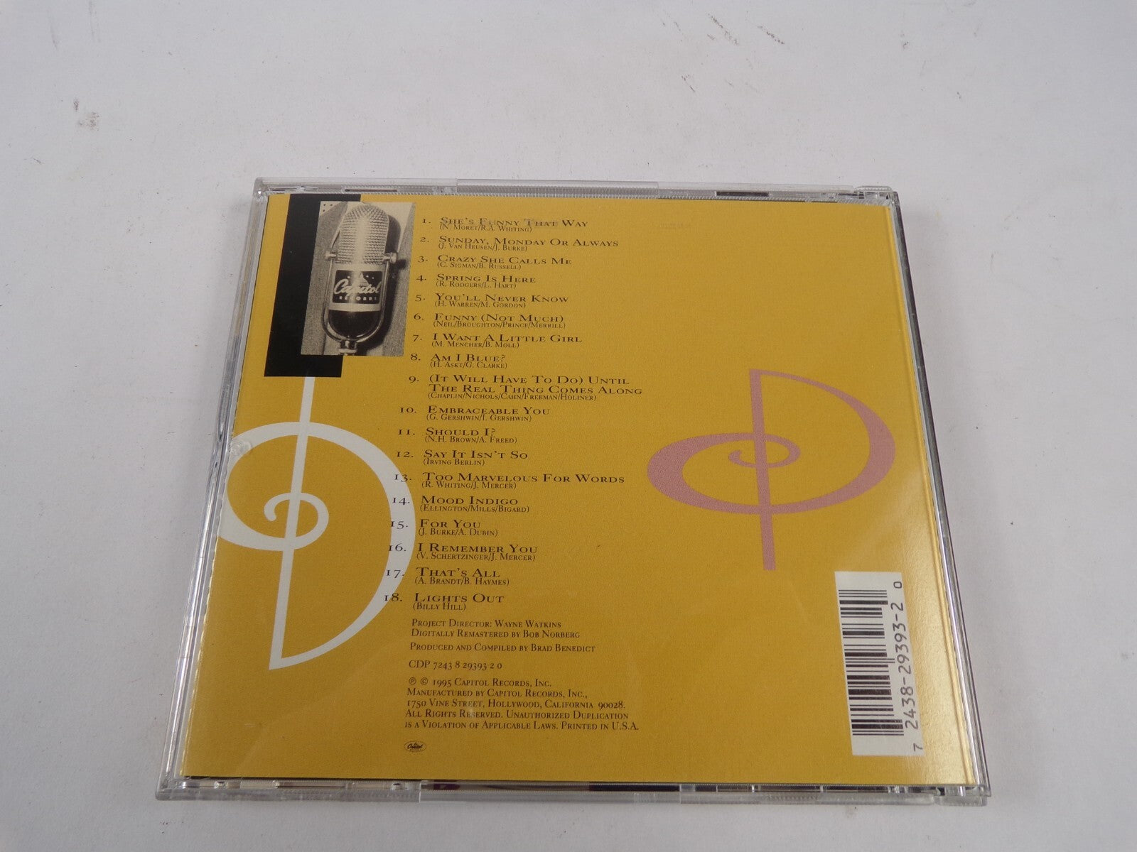 Nat King Cole Great Gentleman Of Song Crazy She Calls Me Say It Isn't So CD#39