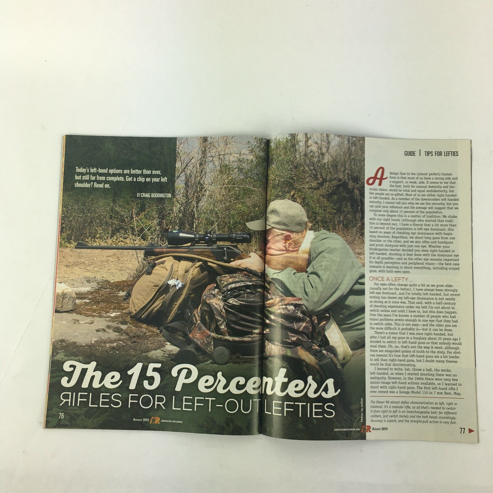 August 2015 American Rifleman Magazine An Intresting Development Stack G43