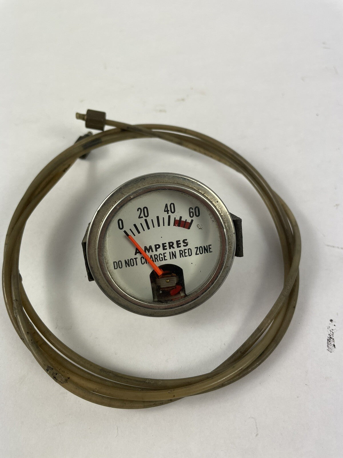 ANALOG PANEL MOUNT METER 0-60 AMPS FARIA 4012-5-35, GAUGE 2-1/2IN
