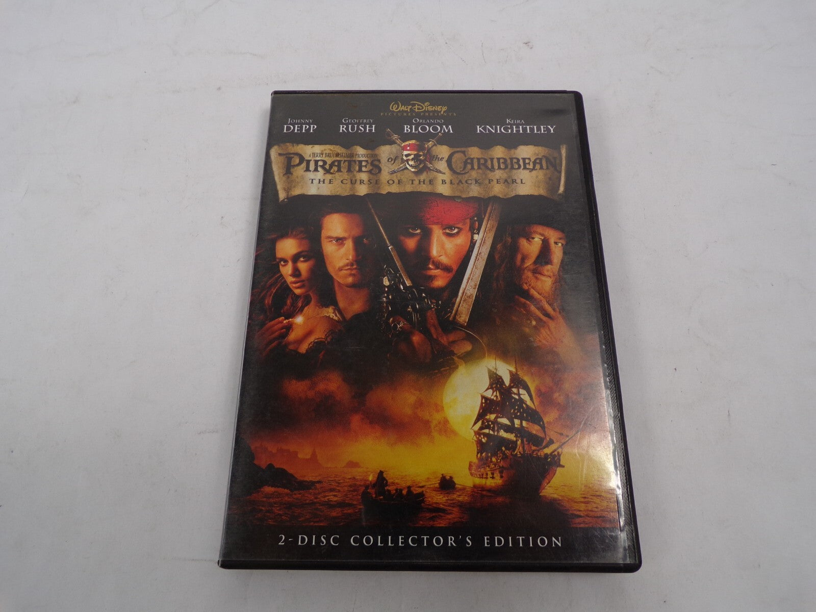 Pirates of The Caribbean The curse of the Black Pearl Jonny Depp Rush DVD Movies