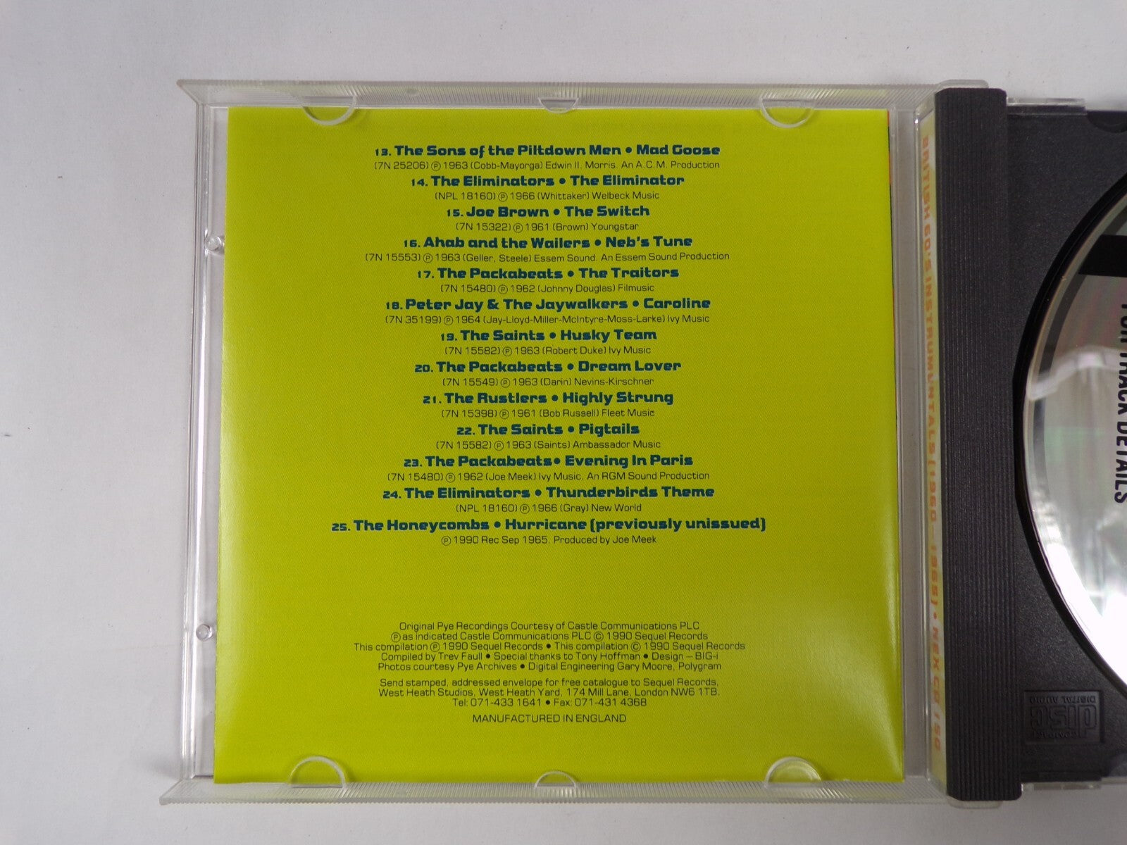 British 60's Instrumentals Diamonds CD #19